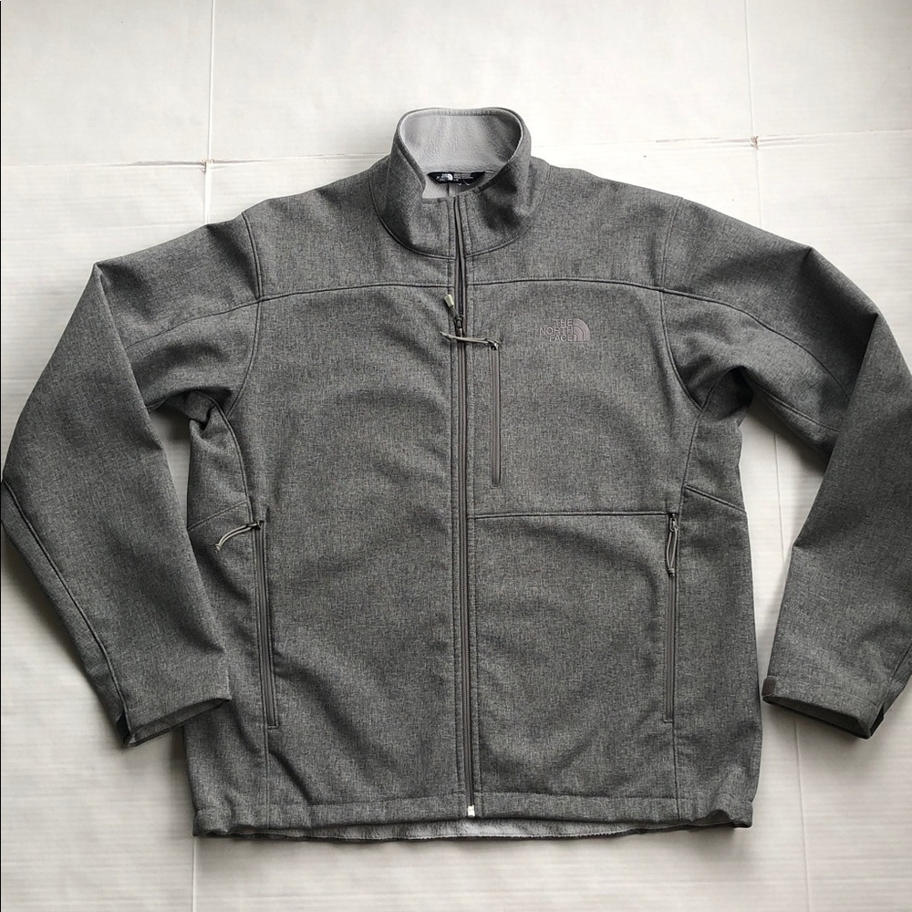 The North Face Apex Bionic Windwall Softshell Jacket Men’s Large Heather Grey